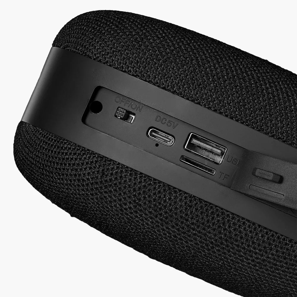 Splash‑Resistant Portable Bluetooth Speaker Multi‑Source Playback