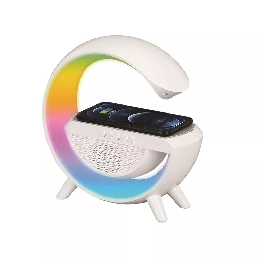 Multifunctional Bluetooth Speaker with Wireless Charging & LED Ambient Light