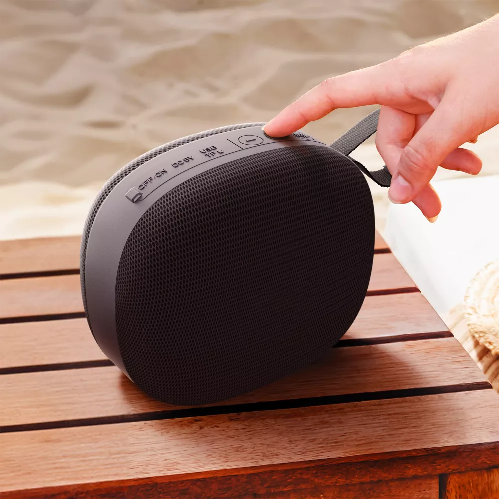 Splash‑Resistant Portable Bluetooth Speaker Multi‑Source Playback