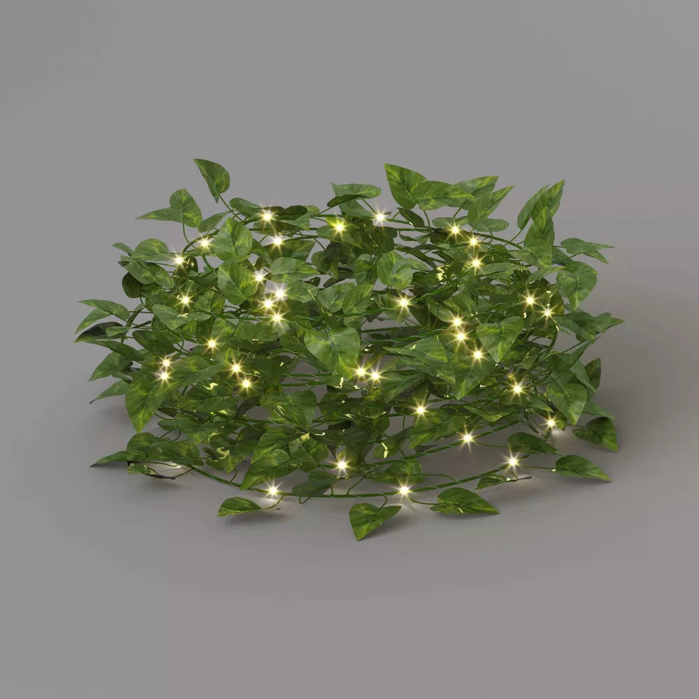 Faux Foliage LED Vine String Lights for Indoor Decor