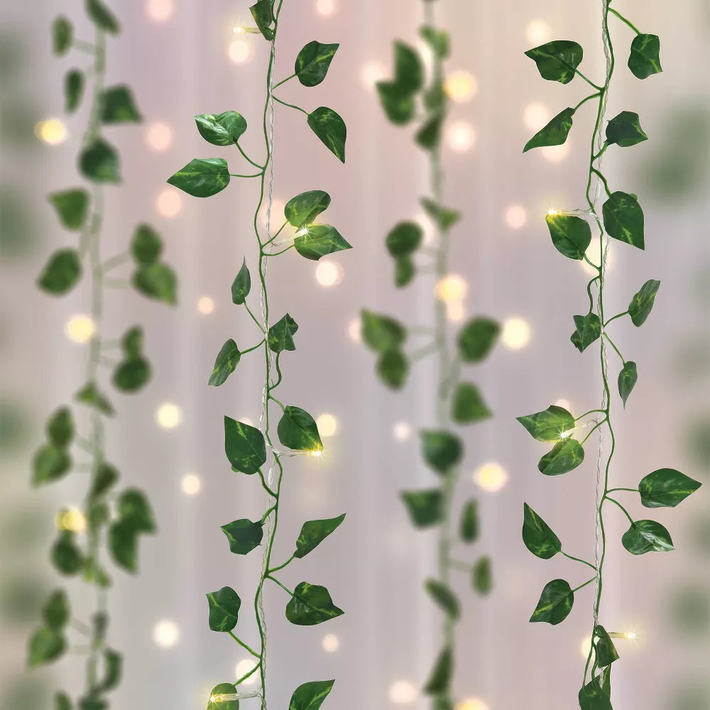LED Vine Curtain String Lights With Remote Control
