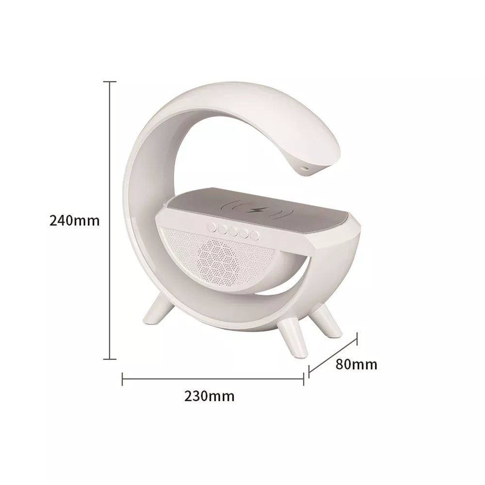 Multifunctional Bluetooth Speaker with Wireless Charging & LED Ambient Light